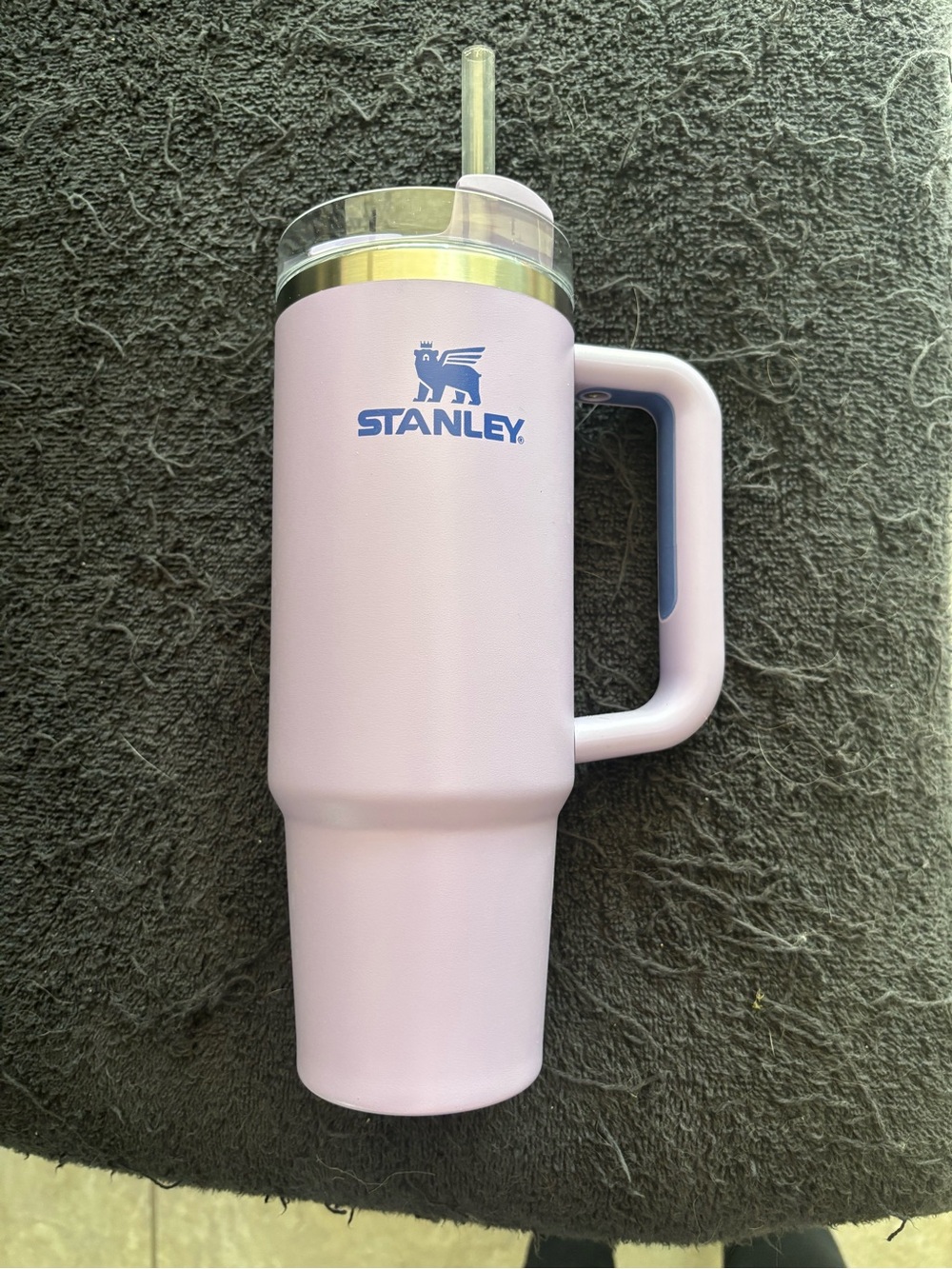 30 oz Stanley Light Purple Insulated Tumbler with Handle and Straw